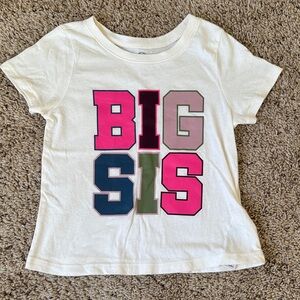 Baby Gap, Big Sis Graphic Tee, Size 3T